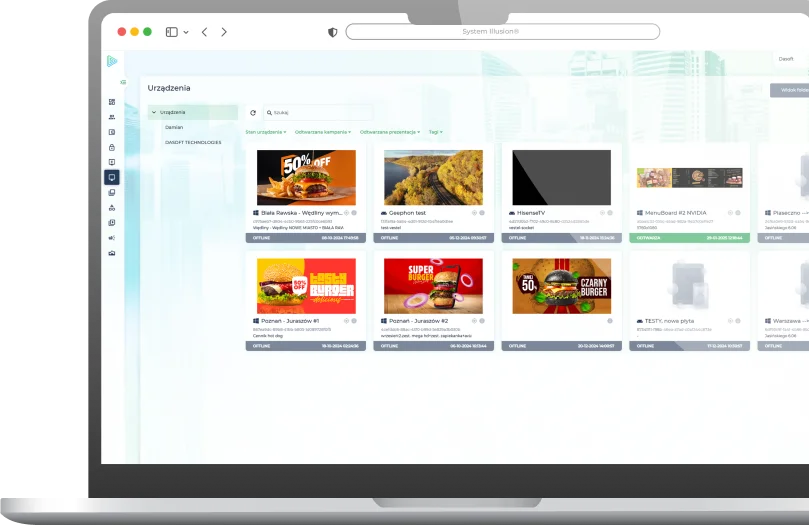 Illusion digital signage platform screenshot