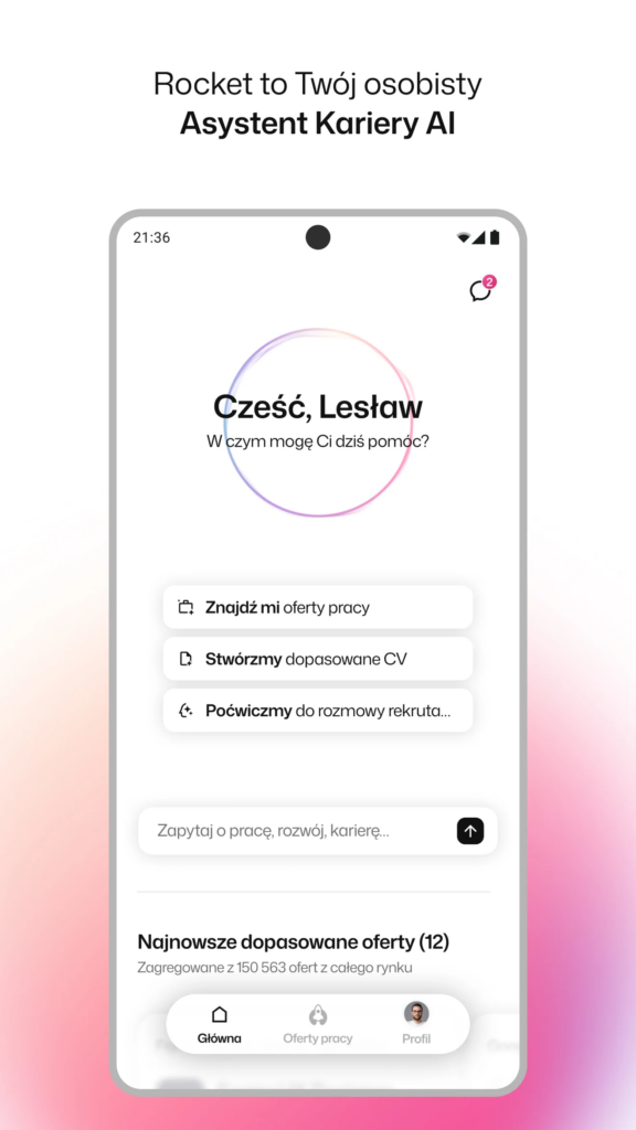 Rocket app screenshot